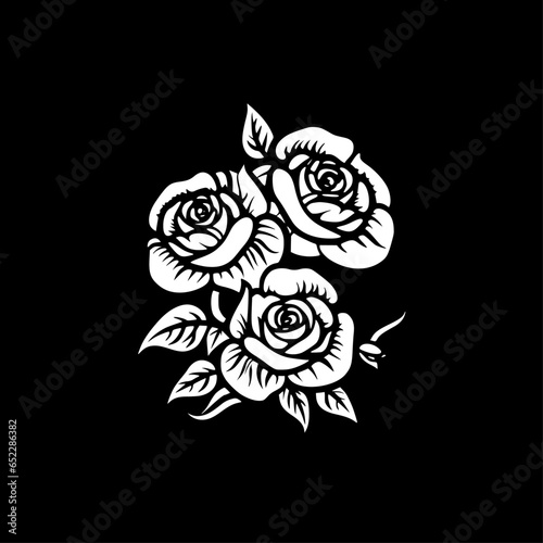 Roses - High Quality Vector Logo - Vector illustration ideal for T-shirt graphic