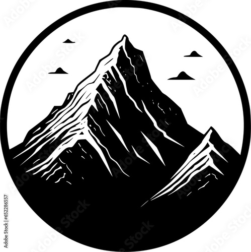 Mountain - Minimalist and Flat Logo - Vector illustration