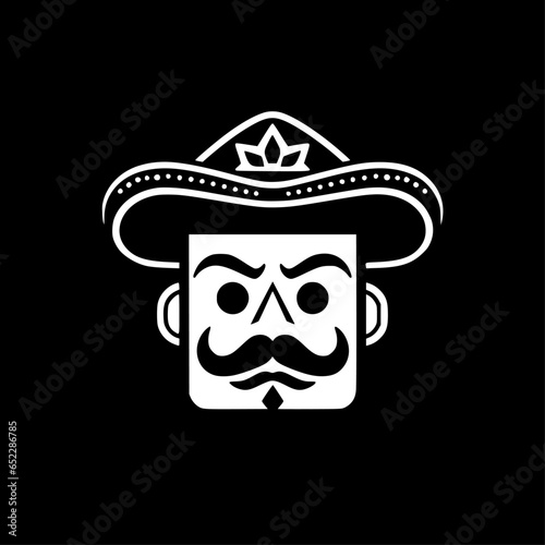 Mexican - Minimalist and Flat Logo - Vector illustration