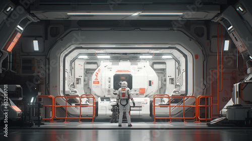 Astronaut Space Mission Capsule Pilot Lab Habitat Space Station Facility Lunar Base Galaxy Home Alien Sci-fi Expedition Outpost Science Center Fiction Astronaut Generative AI