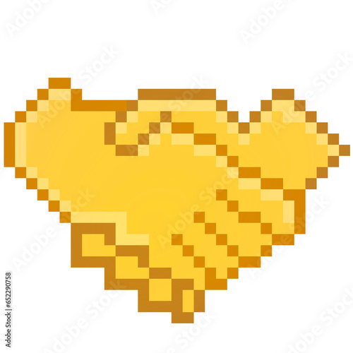 Hand Emoji in Pixel Art Collection.