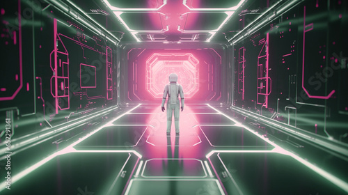 Astronaut Space Mission Capsule Pilot Lab Habitat Space Station Facility Lunar Base Galaxy Home Alien Sci-fi Expedition Outpost Science Center Fiction Astronaut Generative AI