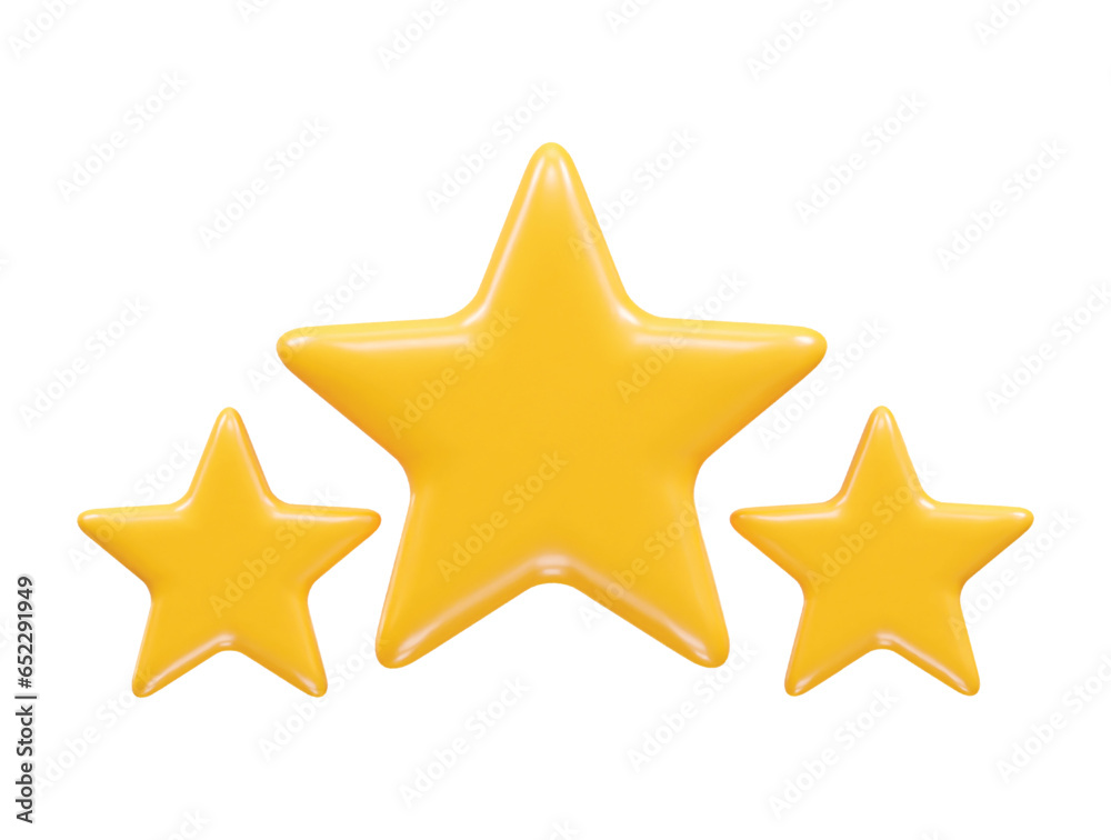Star icon 3d rendering illustration element Star icon 3d rendering illustration element