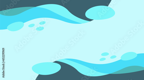 abstract blue ocean background vector stock