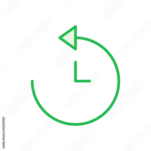 History icon set. recent event history
