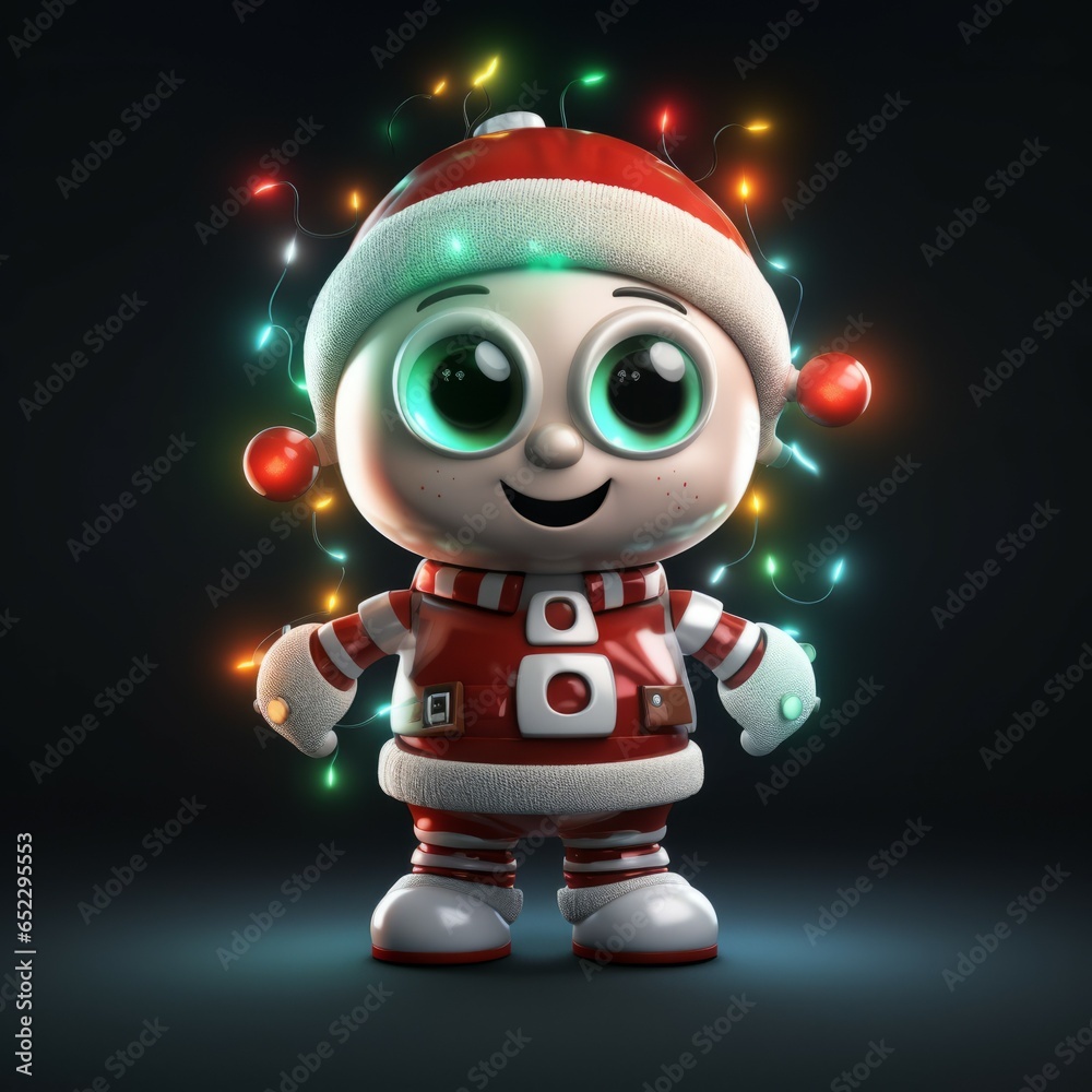 Christmas Themed Character Graphics Element created with Generative AI