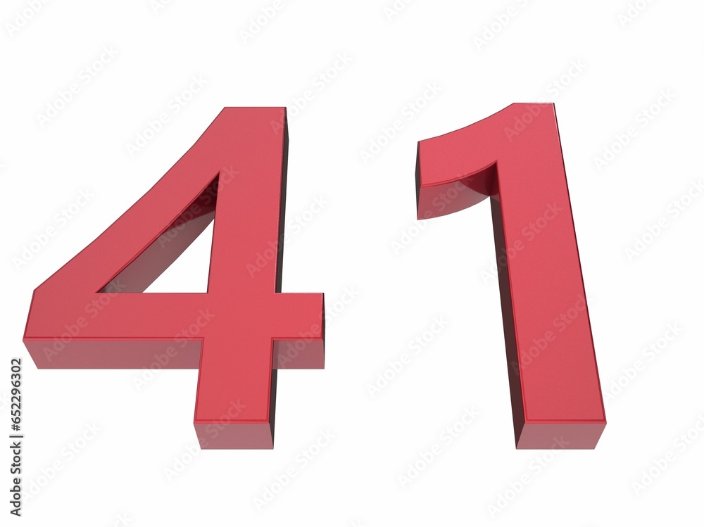 Fototapeta premium 3d number isolated texture background illustration render