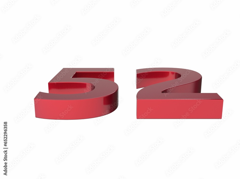 3d number isolated texture background rendering illustration