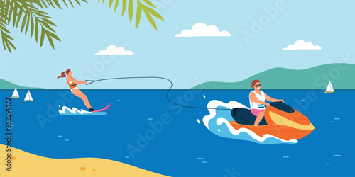 Water Sport Illustration