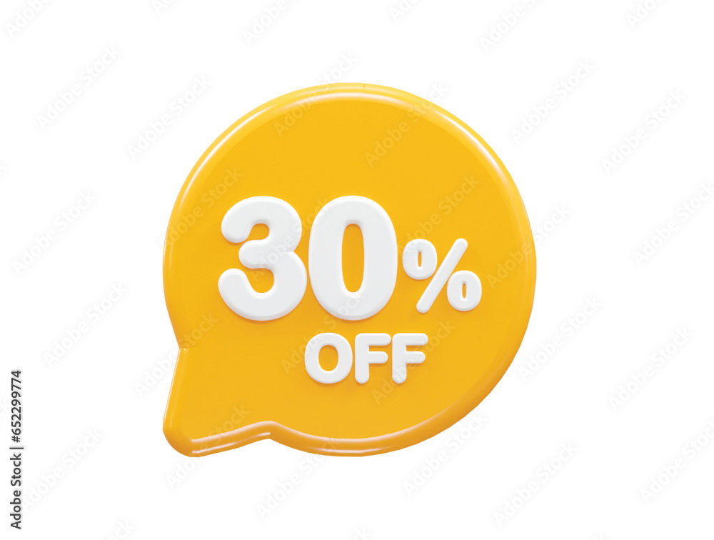 30 percent off text effect 3d rendering illustration 30 percent off text effect 3d rendering illustration