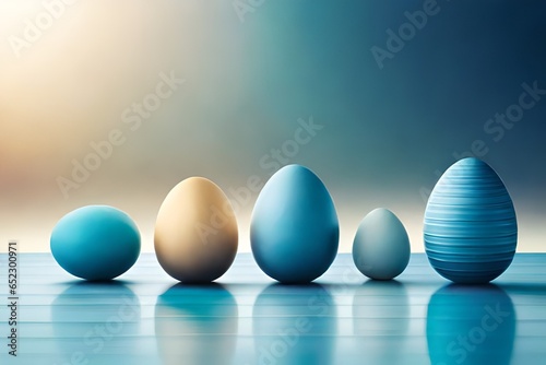 blue and white eggs