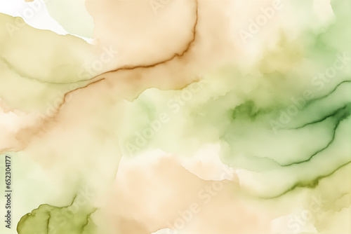 Light cyan olive and brown ink blurred wallpaper background