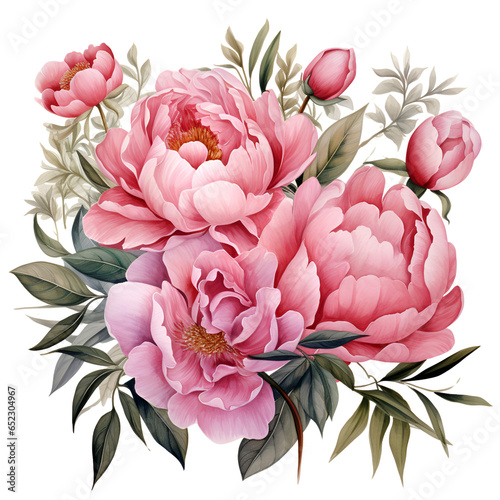 Meditative floral watercolor