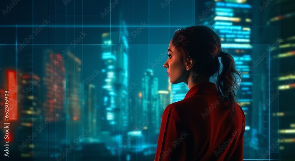 Business woman, generative ai image of confident CEO woman. Business woman, generative ai image of confident CEO woman.