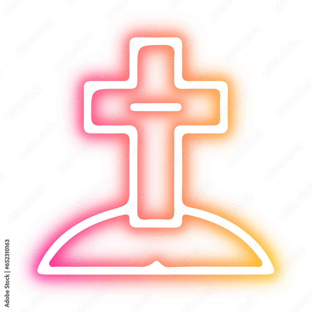 Obraz premium Set of Halloween neon