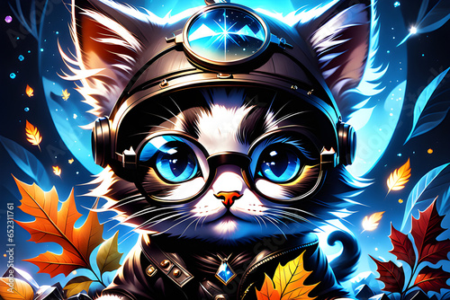 The digital cute baby kitty.
Generative AI