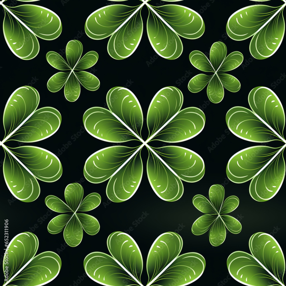 seamless shamrock pattern seamless shamrock pattern