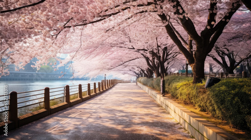 Hanami (Japan) - The tradition of viewing cherry blossoms in spring. © Sasint