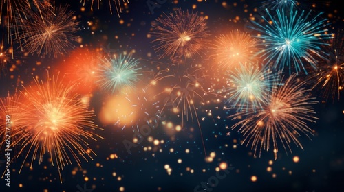 fireworks festive background.
