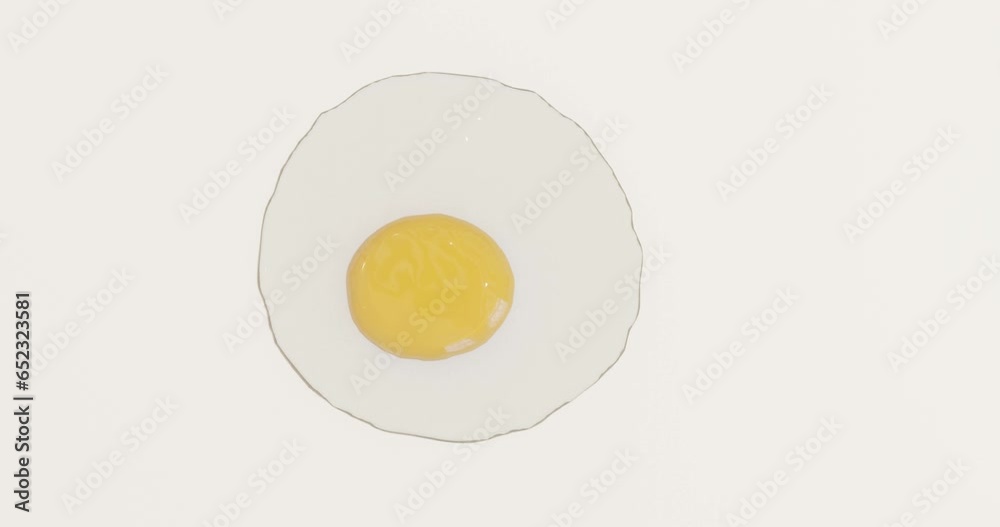 3d render cracked raw egg for nutritious or breakfast 3d render cracked raw egg for nutritious or breakfast