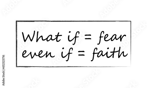 Biblical Phrase, Christian Faith, typography for print or use as poster, card, flyer or T Shirt