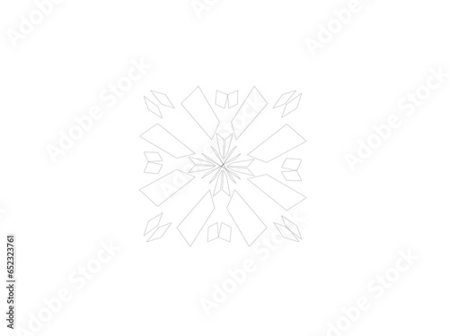 christmas snowflake isolated on white © Bambang