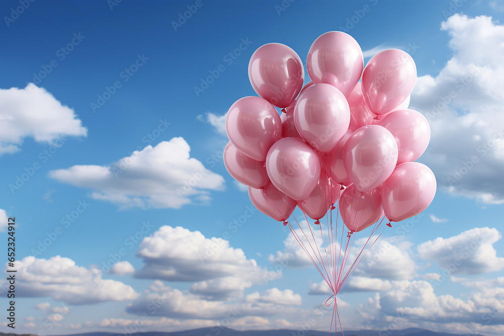 Balloons in the sky. Generative Ai Balloons in the sky. Generative Ai