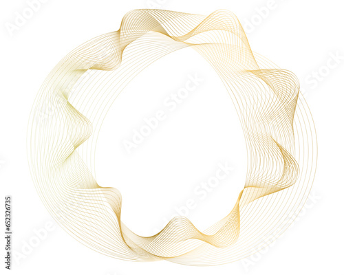 wreath of gold ribbon