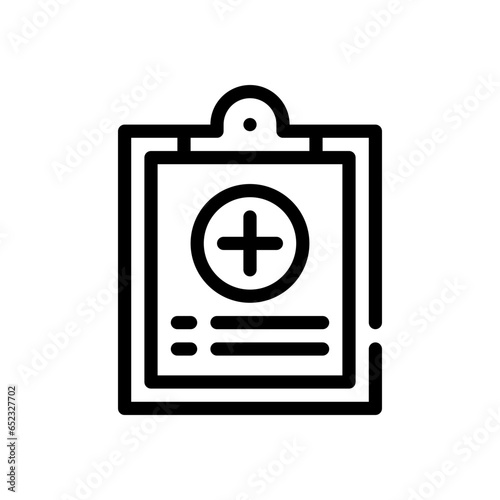 medical history line icon