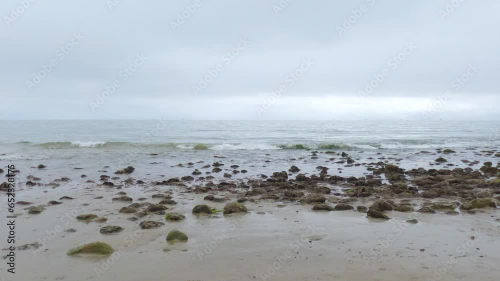 Gloomy Winter Beach Walk in Miramar, California Gloomy Winter Beach Walk in Miramar, California
