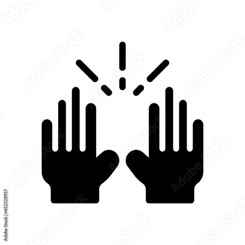 celebrate glyph icon