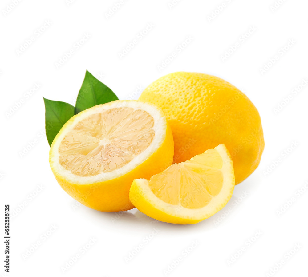 Sweet lemon with leaves Sweet lemon with leaves