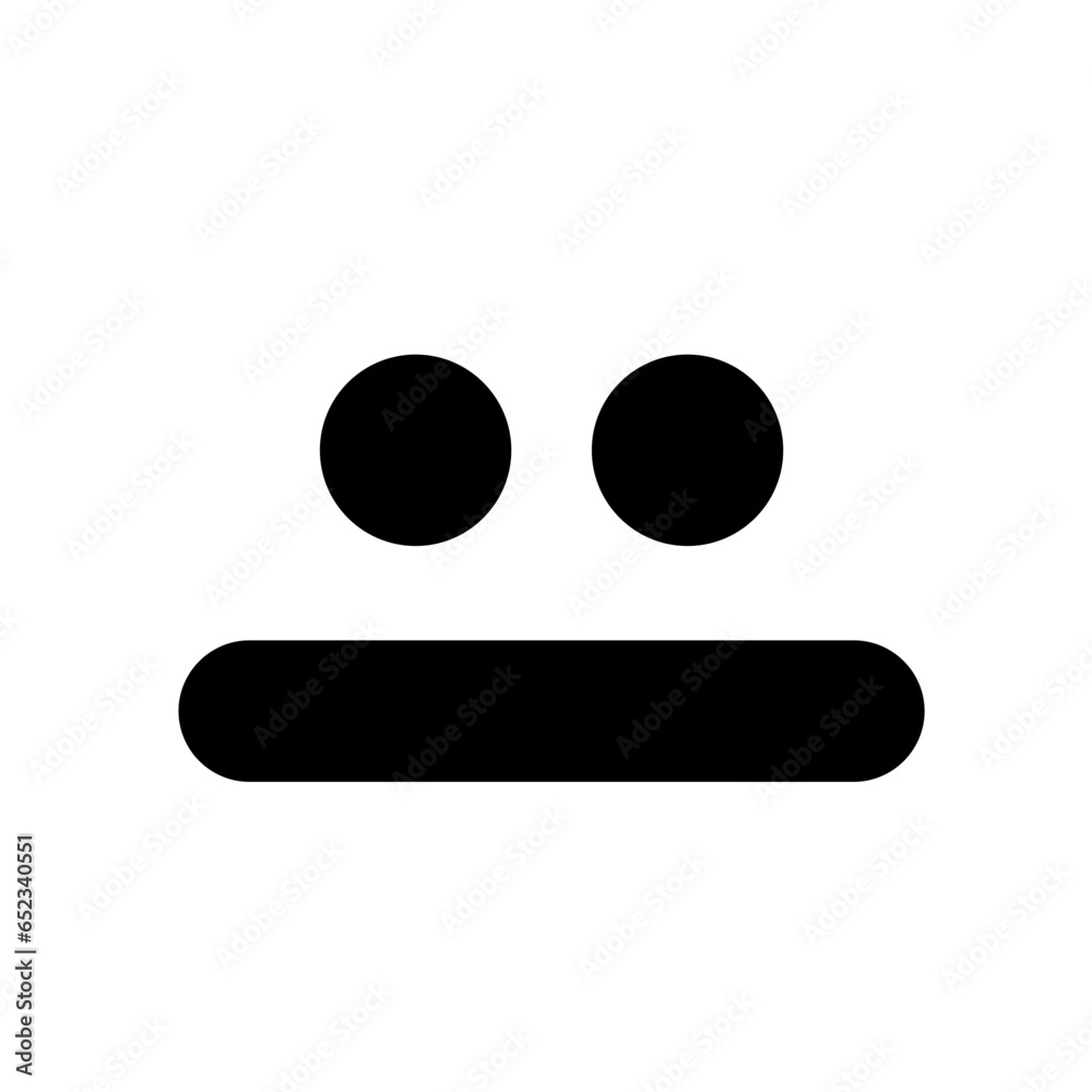 Silent Face Emoji Closed Mouth Icon Mute Smiley Numb Symbol Vector