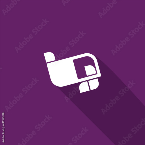 LETTER BQ SQUARE ICON LOGO TEMPLATE VECTOR