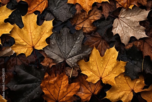 Autumn Foliage Pattern: Moody Still Life