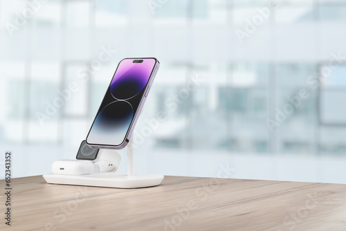Wireless charging for smartphone, watch and headphones