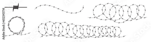 demonstration wire fence sharp barbed fence wire