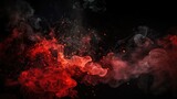  Black and Red Smoky and Fire Sparks Background
