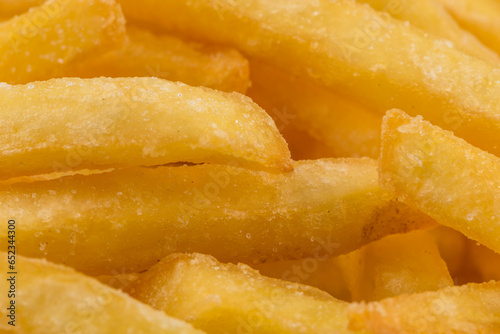 Fried potatoes closeup