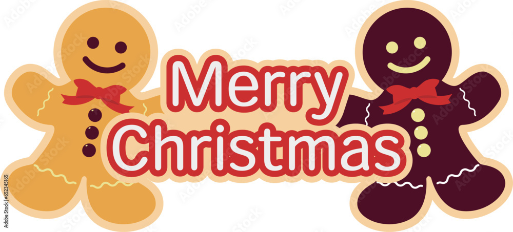 クリスマスのアイシングクッキー風ロゴ