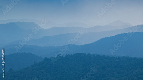 The scenery is beautiful with rolling mountain clouds.