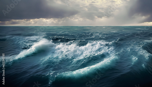 storm on the open sea © Turgut