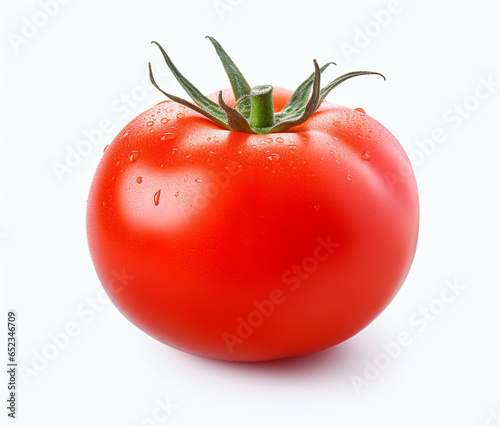 Tomato isolated on white background.