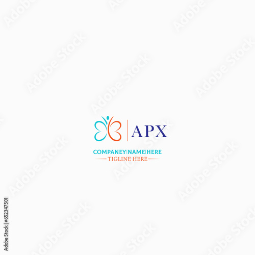 APX letter logo design in 3 style. APX polygon, circle, triangle, hexagon, flat and simple style with black and white color variation letter logo set in one artboard. APX © MdRakibul