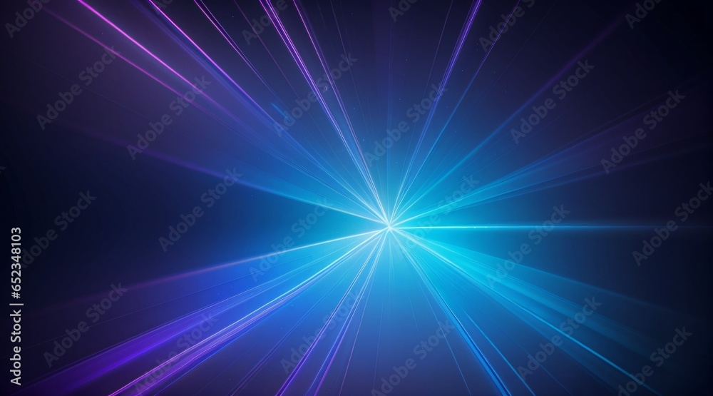 Abstract blue violet lens flare speed light against black background Abstract blue violet lens flare speed light against black background