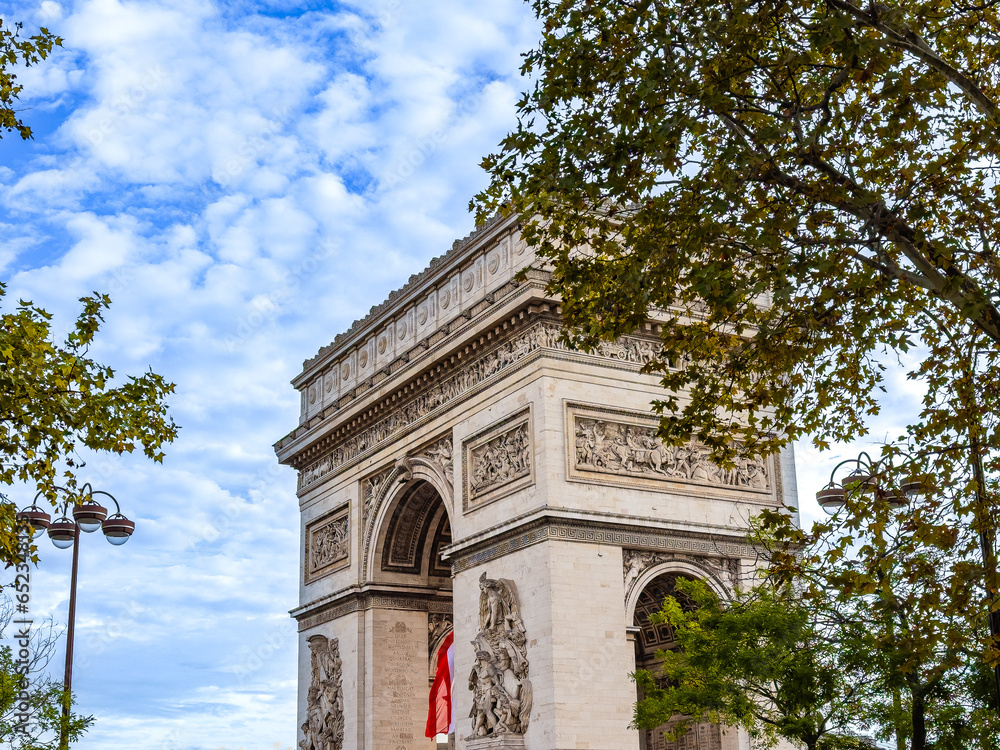 Obraz premium Street view of river Seine in Paris city, France.