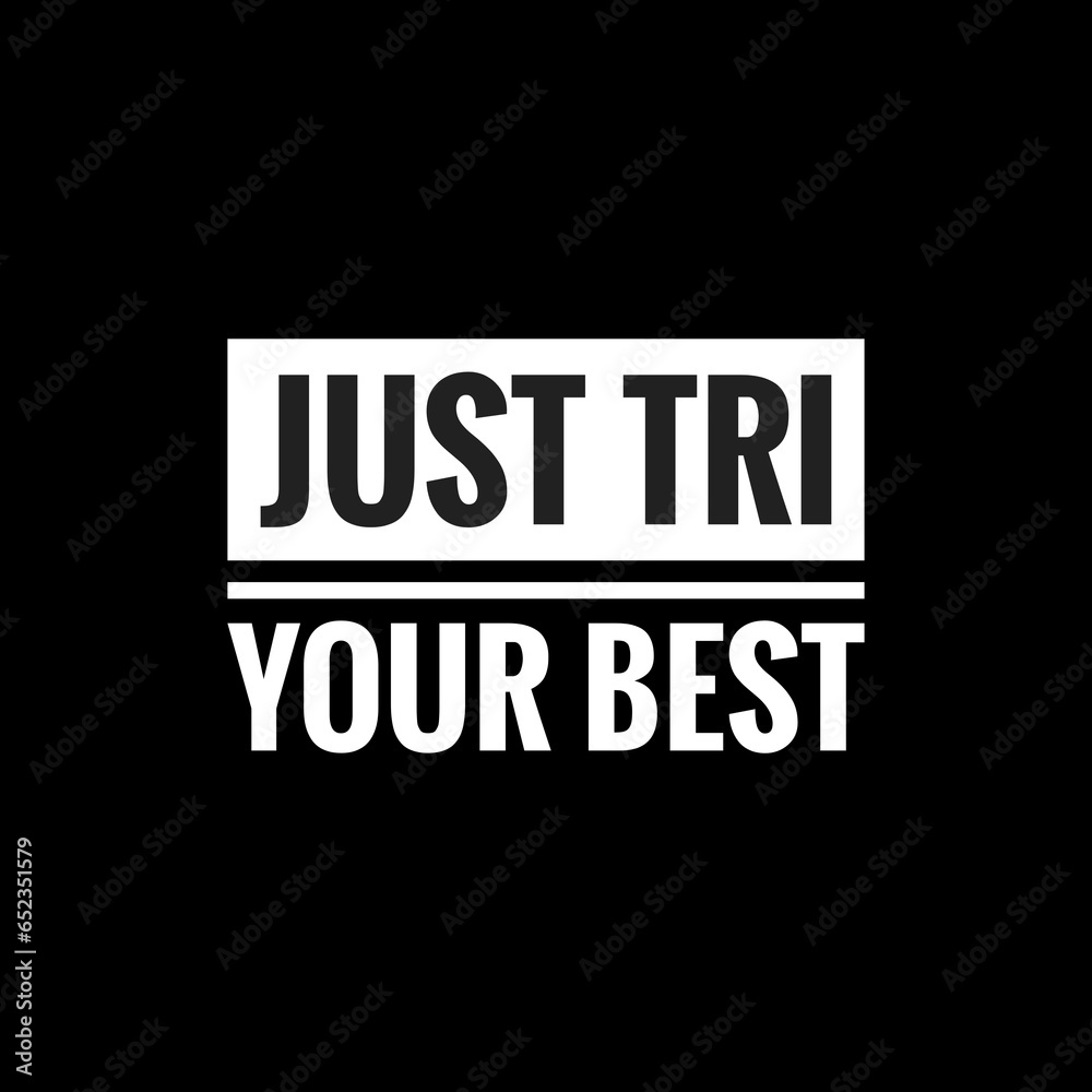 just tri your best simple typography with black background