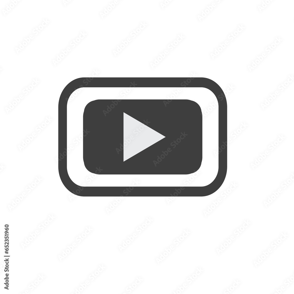 Play button icon ,Vector illustration. Play button icon in trendy flat style isolated on white background Play button icon ,Vector illustration. Play button icon in trendy flat style isolated on white background