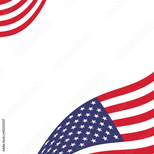 Photocall template for Happy usa independence day celebration