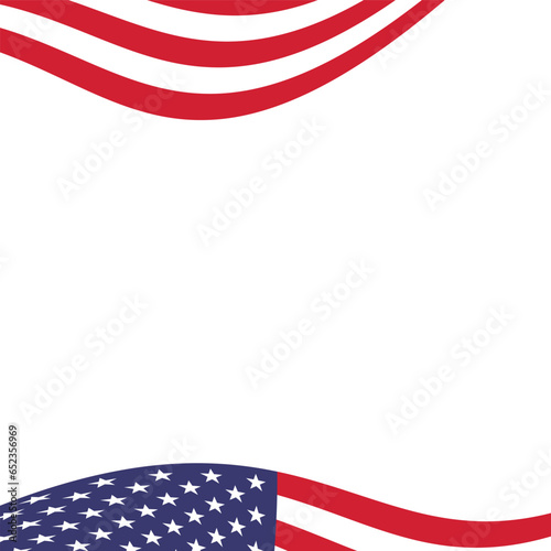 Photocall template for Happy usa independence day celebration